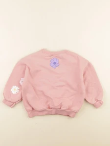 Zara - sweat imprimé au dos rose - 2 ans