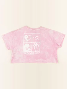 Zara - tee-shirt imprimé au dos rose - 9/10 ans