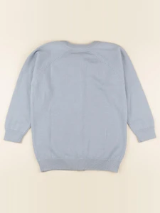 Lililotte - gilet Victorien bleu chiné - 12 ans