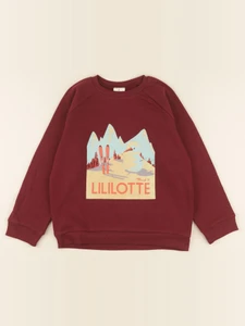 Lililotte - sweat Axel rouge bourgogne - 10 ans