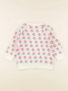 Lililotte - gilet Victoire jacquard fleuri - 3/6 mois