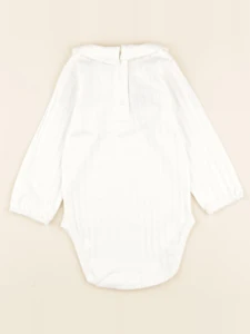 Lililotte - body Pia col rond blanc - 24 mois