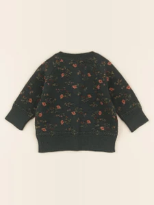 Lililotte - gilet Vicoire jacquard vert - 3/6 mois