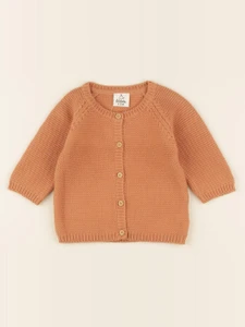 Lililotte - gilet Victoire moka - 9/12 mois