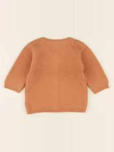 Lililotte - gilet Victoire moka - 9/12 mois