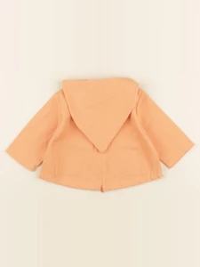 Lililotte - burnou Anatole twill mangue - 3/6 mois
