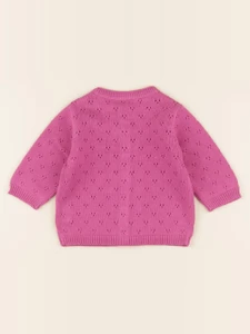 Lililotte - gilet Victoire orchidée - 9/12 mois