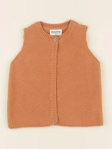 Lililotte - gilet Agathe moka - 36 mois