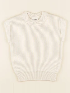 Lililotte - pull Théodora tricot écru - 4 ans