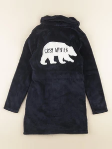 Vertbaudet - robe de chambre bleu imprimé au dos - 10 ans