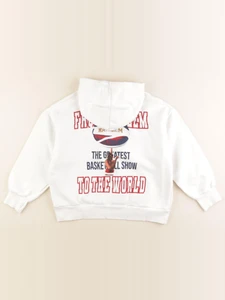 Zara - sweat imprimé au dos blanc - 9/10 ans