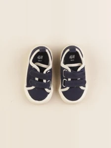 H&M - tennis à scratch/ lacets bleu - pointure 20/21