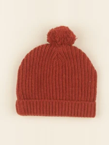 Lililotte - bonnet Basile tricot chataigne - 2 ans