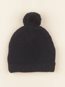 Lililotte - bonnet Basile tricot bleu marine - 2 ans