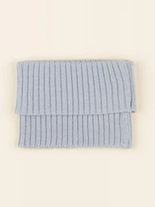 Lililotte - tour de cou Gaston tricot bleu chiné - 2 ans