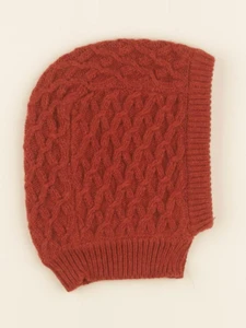 Lililotte - cagoule Eliott tricot chataigne - 0/6 mois