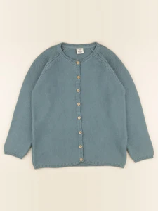 Lililotte - gilet Victoria bleu tempête - 12 ans