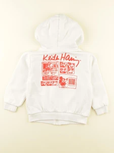 H&M - sweat imprimé au dos blanc - 2/4 ans