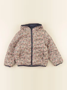 Vertbaudet - doudoune réversible bleu, rose - 7 ans