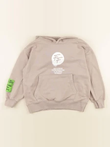 Zara - sweat imprimé au dos beige - 8/9 ans