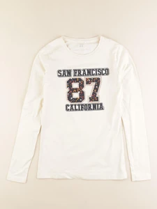 Name it - tee-shirt imprimé au dos beige, or - 13/14 ans