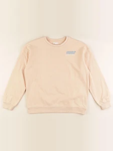 Vertbaudet - sweat imprimé au dos orange - 12 ans