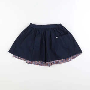 Vertbaudet - jupe réversible bleu, rouge - 8 ans