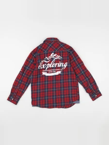 Vertbaudet - chemise rouge - 10 ans