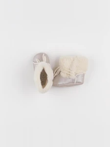 IKKS - chaussons beige, or - pointure 19/20