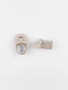 Vertbaudet - chaussons beige - pointure 18