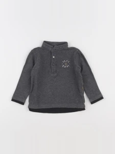 IKKS - polo imprimé au dos gris - 18 mois