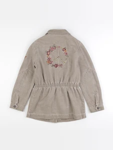 IKKS - veste imprimé au dos marron - 10 ans