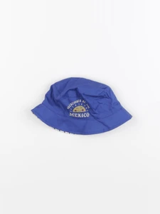 Vertbaudet - chapeau réversible bleu - 3/6 mois