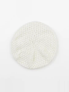 Vertbaudet - bonnet blanc, or - 14 ans