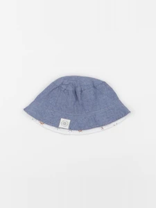 Vertbaudet - chapeau réversible bleu, blanc - 12/18 mois