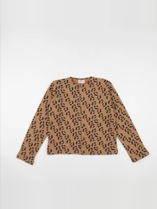 Poudre Organic - Cardigan Camomille Léopard - 14 ans