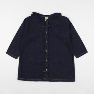 Poudre Organic - Blouse Aronie Denim Dark Blue - 12 ans