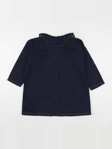 Poudre Organic - Blouse Aronie Denim Dark Blue - 14 ans