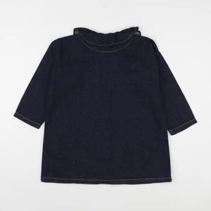 Poudre Organic - Blouse Aronie Denim Dark Blue - 12 ans