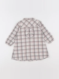 IKKS - robe imprimé au dos gris, rose - 18 mois
