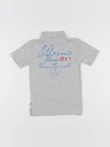 Levi's - polo imprimé au dos gris - 4 ans