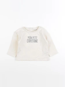 Vertbaudet - tee-shirt beige - 24 mois