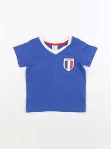 H&M - tee-shirt bleu - 6 mois
