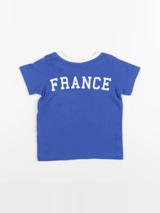 H&M - tee-shirt bleu - 6 mois