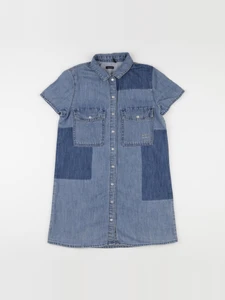 IKKS - robe imprimé au dos bleu - 10 ans