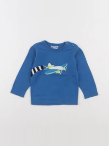 Jacadi - pull bleu - 18 mois