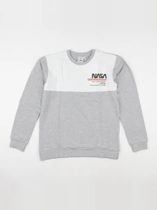 Vertbaudet - sweat imprimé au dos gris - 14 ans