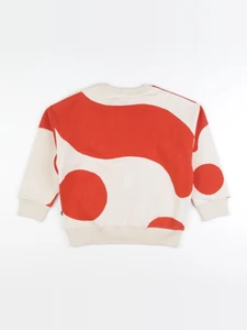 Thinking Mu  - Sweat KAI CONTRAST orange - 8 ans