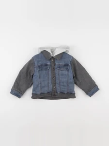 IKKS - veste réversible bleu, gris - 2 ans