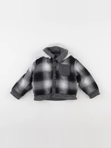 IKKS - veste réversible bleu, gris - 2 ans